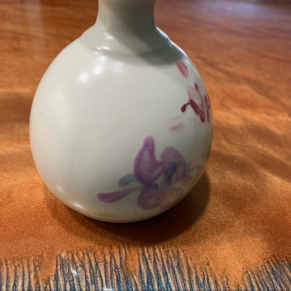 Vintage Clouds Folsom Pottery Small painted Bud vase - Picture 5 of 8